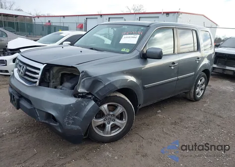 2013 Honda Pilot Ex-L из США, поврежденный, VIN 5FNYF4H5XDB037184